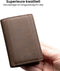 AdroitGoods Pasjeshouder 7 Pasjes Portemonnee - Creditcardhouder Met RFID Technologie - Leder/Donkerbruin