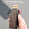 AdroitGoods Pasjeshouder 7 Pasjes Portemonnee - Creditcardhouder Met RFID Technologie - Leder/Bruin