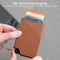 AdroitGoods Pasjeshouder 7 Pasjes Portemonnee - Creditcardhouder Met RFID Technologie - Leder - Bruin