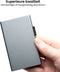 AdroitGoods Pasjeshouder 7 Pasjes Portemonnee - Creditcardhouder Met RFID Technologie - Aluminium/Grijs