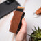 AdroitGoods Pasjeshouder 7 Pasjes Portemonnee - Creditcardhouder Met RFID Technologie - Leder/Bruin