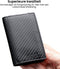 AdroitGoods Pasjeshouder 7 Pasjes Portemonnee - Creditcardhouder Met RFID Technologie - Leder/Carbonfiber