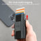 AdroitGoods Pasjeshouder 7 Pasjes Portemonnee - Creditcardhouder Met RFID Technologie - Suède-Leder - Blauw
