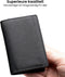 AdroitGoods Pasjeshouder 7 Pasjes Portemonnee - Creditcardhouder Met RFID Technologie - Leder/Zwart