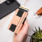 AdroitGoods Pasjeshouder 7 Pasjes Portemonnee - Creditcardhouder Met RFID Technologie - Suède-Leder - Roze