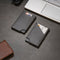 AdroitGoods Pasjeshouder 7 Pasjes Portemonnee - Creditcardhouder Met RFID Technologie - Leder - Grijs