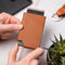 AdroitGoods Pasjeshouder 7 Pasjes Portemonnee - Creditcardhouder Met RFID Technologie - Leder - Bruin