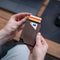 AdroitGoods Pasjeshouder 7 Pasjes Portemonnee - Creditcardhouder Met RFID Technologie - Leder - Donkerbruin
