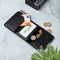 AdroitGoods Pasjeshouder 8 Pasjes Portemonnee - Creditcardhouder Met RFID Technologie - AirTag Leder/Zwart