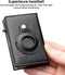 AdroitGoods Pasjeshouder 8 Pasjes Portemonnee - Creditcardhouder Met RFID Technologie - AirTag Leder/Carbonfiber