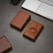 AdroitGoods Pasjeshouder 8 Pasjes Portemonnee - Creditcardhouder Met RFID Technologie - AirTag Leder/Bruin
