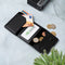 AdroitGoods Pasjeshouder 8 Pasjes Portemonnee - Creditcardhouder Met RFID Technologie - AirTag Leder/Carbonfiber