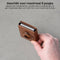 AdroitGoods Pasjeshouder 8 Pasjes Portemonnee - Creditcardhouder Met RFID Technologie - AirTag Leder/Bruin
