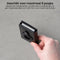 AdroitGoods Pasjeshouder 8 Pasjes Portemonnee - Creditcardhouder Met RFID Technologie - AirTag Leder/Carbonfiber