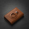 AdroitGoods Pasjeshouder 8 Pasjes Portemonnee - Creditcardhouder Met RFID Technologie - AirTag Leder/Bruin