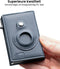 AdroitGoods Pasjeshouder 8 Pasjes Portemonnee - Creditcardhouder Met RFID Technologie - AirTag Leder/Blauw