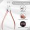 AdroitGoods Professionele Zware Nageltang - Voor Harde Teennagels - Roze - Ingebouwde Veren - Met Opberg Hoes