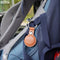 AdroitGoods Pu-Lederen hoes Geschikt voor Apple AirTag - Blauw - Airtag-sleutelhanger - Houder - Hanger - Case