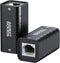 AdroitGoods RJ45 Ethernet Verlengstuk - 10 Gigabit per seconde - Koppelstuk Internetkabel - Netwerkconnector - Adapter voor Koppelingen - Zwart
