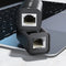 AdroitGoods RJ45 Ethernet Verlengstuk - 10 Gigabit per seconde - Koppelstuk Internetkabel - Netwerkconnector - Adapter voor Koppelingen - Zwart