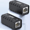 AdroitGoods RJ45 Ethernet Verlengstuk - 10 Gigabit per seconde - Koppelstuk Internetkabel - Netwerkconnector - Adapter voor Koppelingen - Zwart