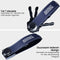 AdroitGoods Sleutel Organizer Sleutelhouder - Key Organizer - Keychain Multitool Sleutelhanger - Sleuteletui 2 tot 7 Sleutels - Leer - Blauw