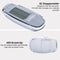 AdroitGoods Stappenteller met Clip en Draagkoord - USB Opladen - Activity Tracker - Pedometer - Groot Scherm - Broekzak - Wit
