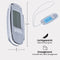 AdroitGoods Stappenteller met Clip en Draagkoord - USB Opladen - Activity Tracker - Pedometer - Groot Scherm - Broekzak - Wit
