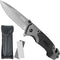 AdroitGoods Survival Zakmes - Nova X45 - Survival mes - Jachtmes - Staal en Carbon Fiber - Camping
