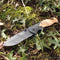 AdroitGoods Survival Zakmes - Nova X46 - Survival mes - Jachtmes - Staal en Eikenhout - Camping