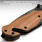 AdroitGoods Survival Zakmes - Nova X46 - Survival mes - Jachtmes - Staal en Eikenhout - Camping