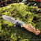 AdroitGoods Survival Zakmes - Nova X46 - Survival mes - Jachtmes - Staal en Eikenhout - Camping