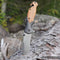 AdroitGoods Survival Zakmes - Nova X46 - Survival mes - Jachtmes - Staal en Eikenhout - Camping