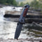 AdroitGoods Survival Zakmes - Nova X53 - Survival mes - Jachtmes - Staal en Eikenhout - Camping