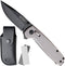 AdroitGoods Survival Zakmes Outdoor - G10 Handvat & D2 Staal - Lichtgrijs
