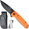 AdroitGoods Survival Zakmes Outdoor - G10 Handvat & D2 Staal - Veiligheidsoranje