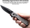 AdroitGoods Survival Zakmes Outdoor - G10 Handvat & D2 Staal - Lichtgrijs