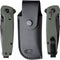 AdroitGoods Survival Zakmes Outdoor - G10 Handvat & D2 Staal - Olijfgroen