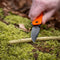 AdroitGoods Survival Zakmes Outdoor - G10 Handvat & D2 Staal - Veiligheidsoranje