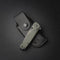 AdroitGoods Survival Zakmes Outdoor - G10 Handvat & D2 Staal - Olijfgroen