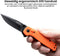 AdroitGoods Survival Zakmes Outdoor - G10 Handvat & D2 Staal - Veiligheidsoranje