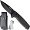 AdroitGoods Survival Zakmes Outdoor - G10 Handvat & D2 Staal - Zwart