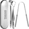 AdroitGoods Tongschraper Set Voor Mondverzorging - 3 Delig - Tongreiniger - Tongborstel - RVS