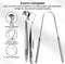 AdroitGoods Tongschraper Set Voor Mondverzorging - 3 Delig - Tongreiniger - Tongborstel - RVS