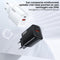 AdroitGoods Usb-A/C Snellader - 20W oplader met QC3.0 - Universele adapter - Telefoon Oplader - Wit