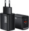 AdroitGoods Usb-A/C Snellader - 20W oplader met QC3.0 - Universele adapter - Telefoon Oplader - Wit