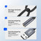 AdroitGoods Usb-A Naar 3,5 mm Aux Audio-Adapter - Externe USB (3D) Geluidskaart - Sound Card - Usb 5.1