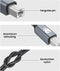 AdroitGoods Usb-A Naar Usb-B Kabel - Printerkabel - 3 Meter - Grijs