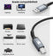 AdroitGoods Usb-A Naar Usb-B Kabel - Printerkabel - 3 Meter - Grijs