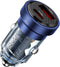 AdroitGoods USB Autolader voor Mobiele Telefoons - Dubbele USB - Snellader - Type C - 45W - Blauw